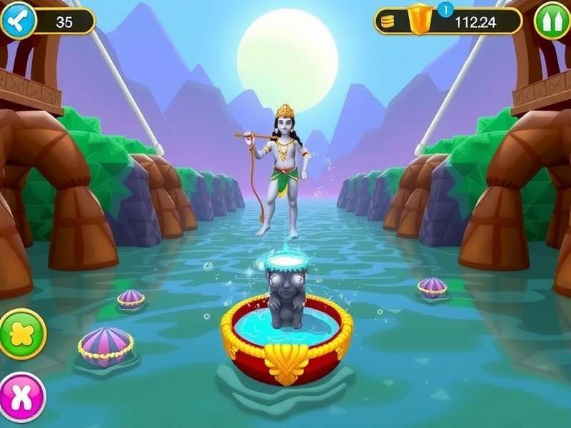 Krishna Water Champion Game Screenshot